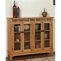 Rustic Oak Bookcase With Slate Inlays Sedona Rc Willey