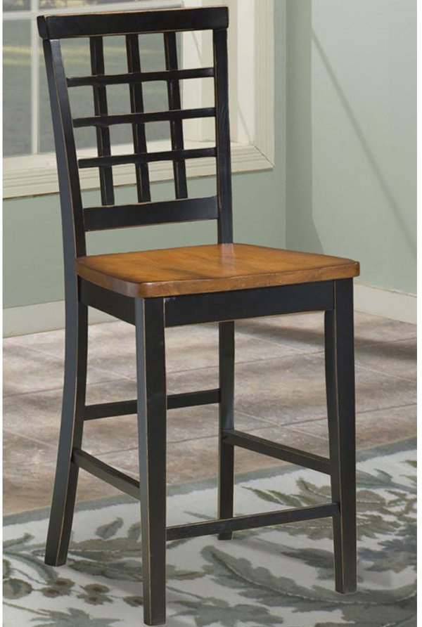 Rc Willey S Bar Stools For Dining Room And Man Caves Clearance Black And Java Brown Lattice Back Counter Height Stool Arlington
