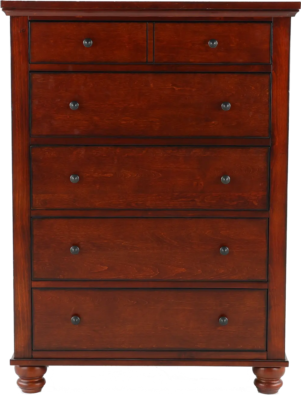Cambridge Brown Cherry Chest of Drawers-1