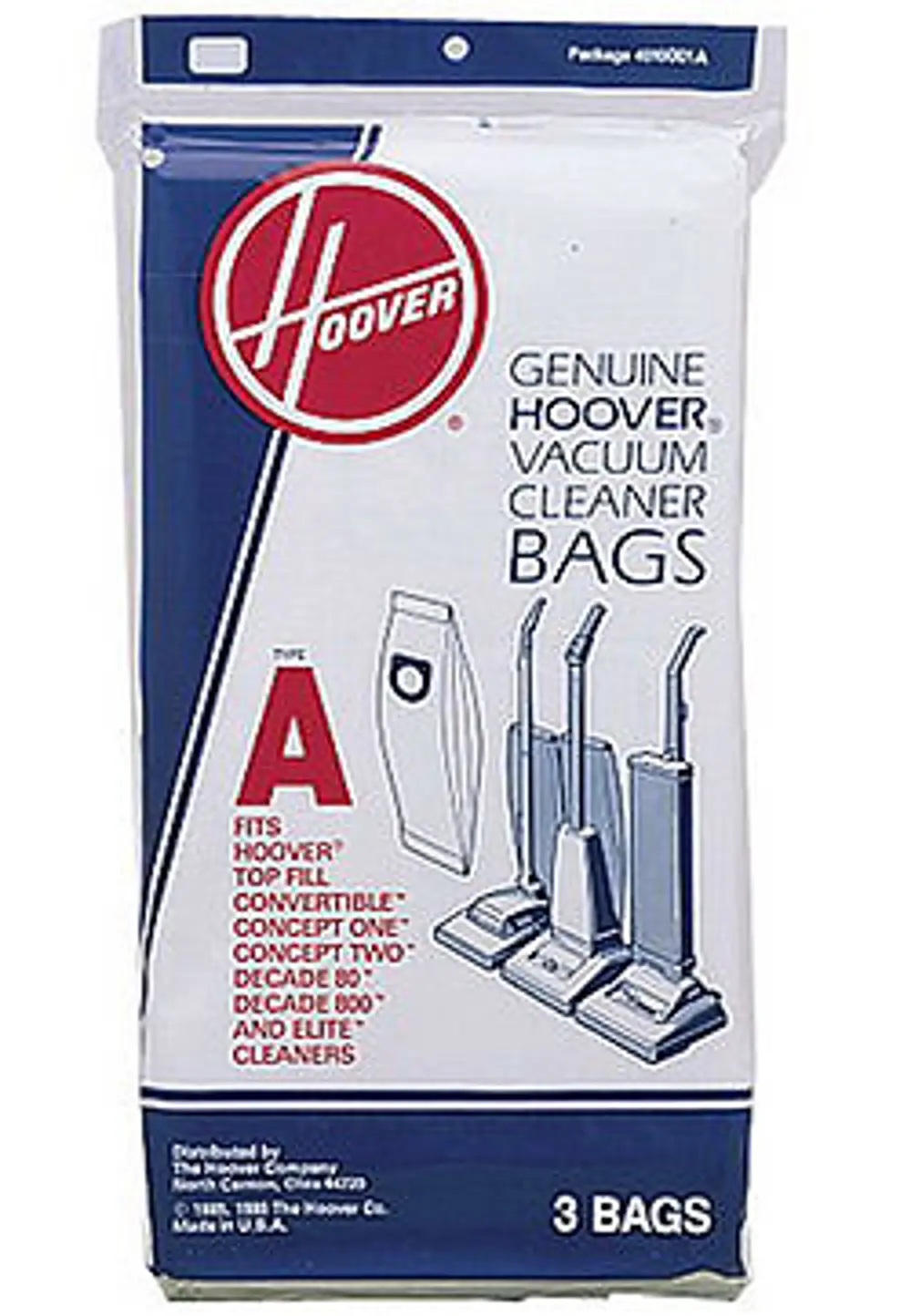 BAGS/4010001A-3PK-A Hoover Type A Vacuum Bags-1
