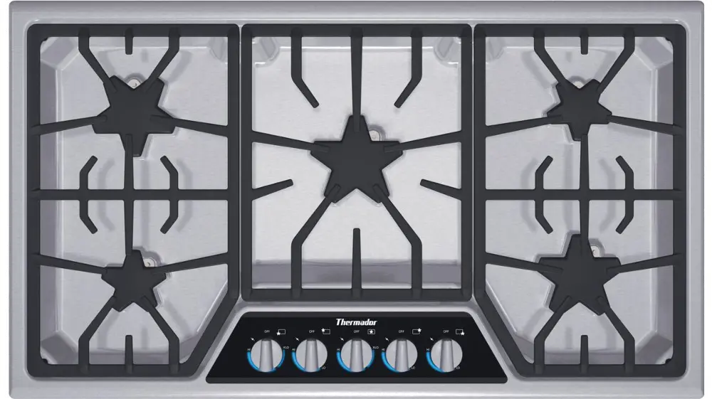 SGSX365FS Thermador Masterpiece 36 Inch Gas Cooktop - Stainless Steel-1