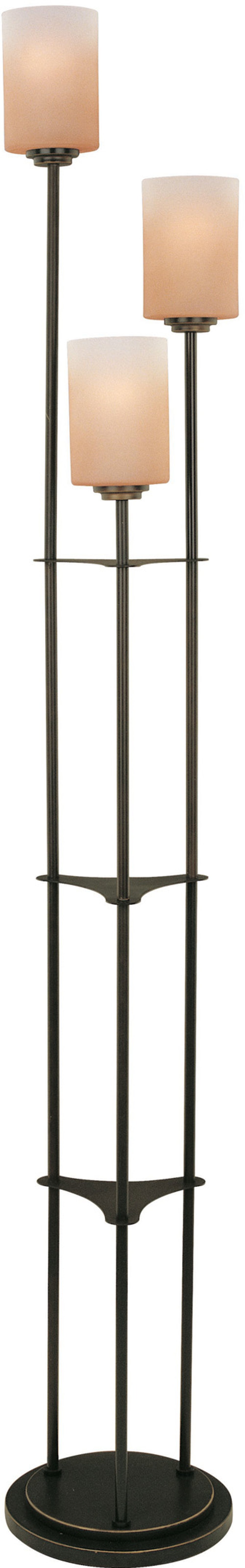 Bronze Staggered 3 Light Floor Lamp