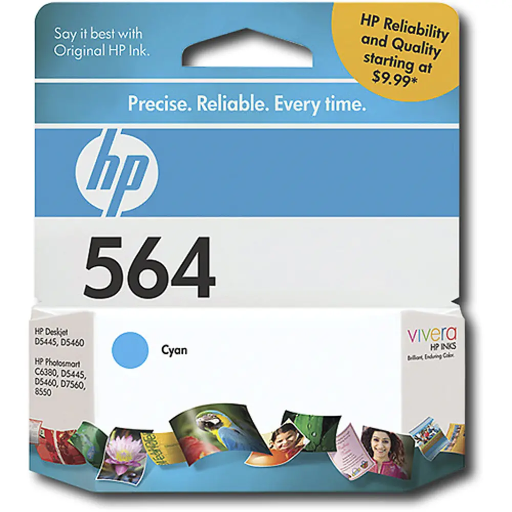 CB318WN#140/HP-564-CYAN HP 564 Cyan Inkjet Print Cartridge-1