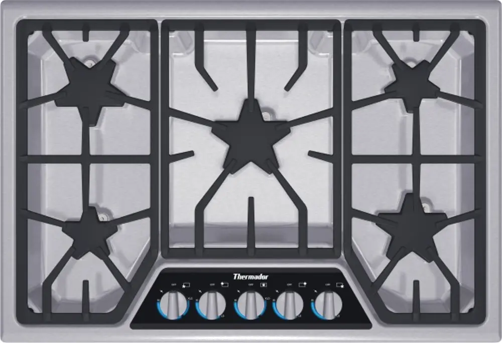 SGSX305FS Thermador Masterpiece 31 Inch Gas Cooktop - Stainless Steel-1