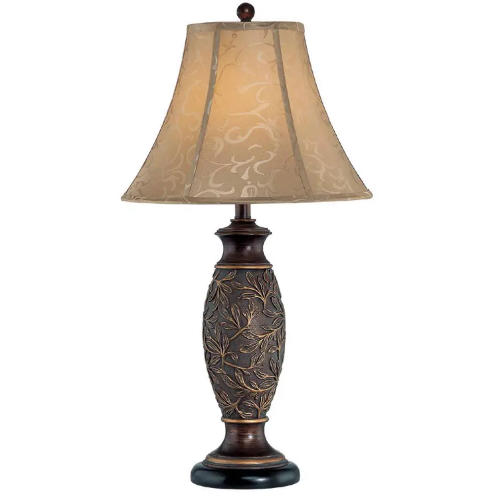 Dark Bronze Jacquard Table Lamp-1