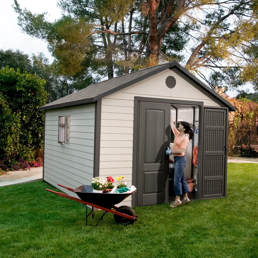 6433 Lifetime 11 ft.  x 11 ft. Outdoor Storage Shed Building-1