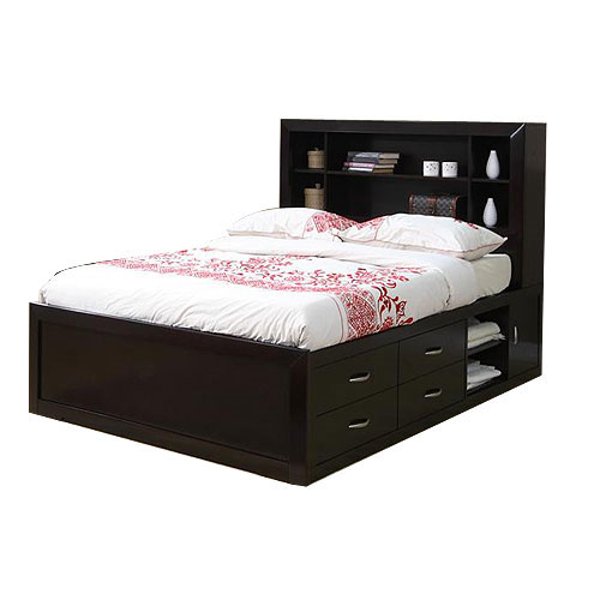 Full Beds Bedroom Furniture Rc Willey Merlot Contemporary Full Storage Bed Milan