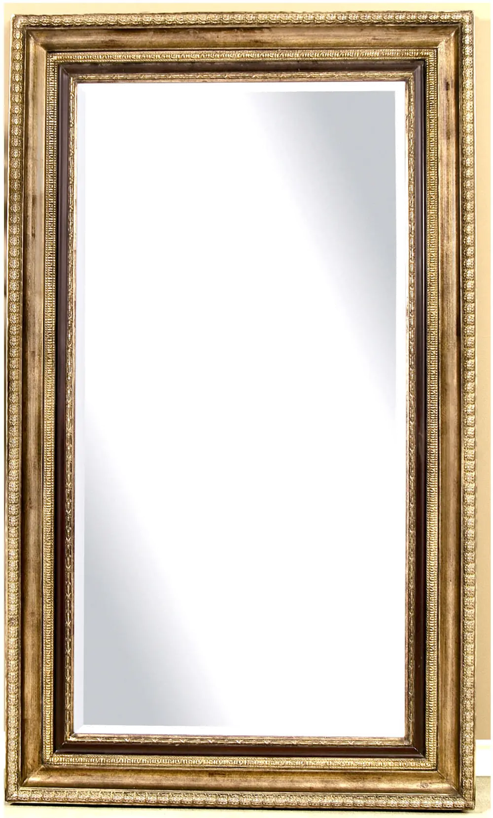 Champagne Gold and Black Leaner Mirror-1