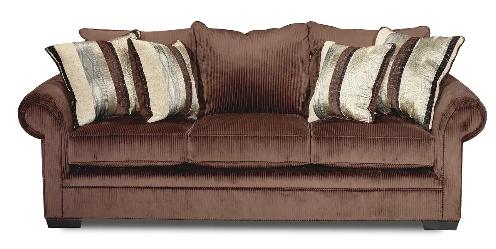Chocolate Brown Casual Traditional Sofa - Northshore-1