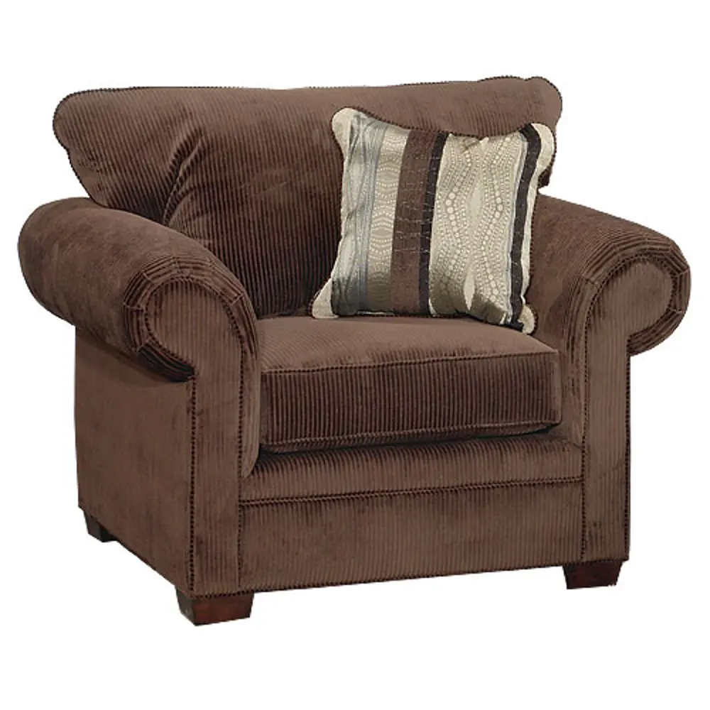 Northshore 48 Inch Chocolate Upholstered Chair-1