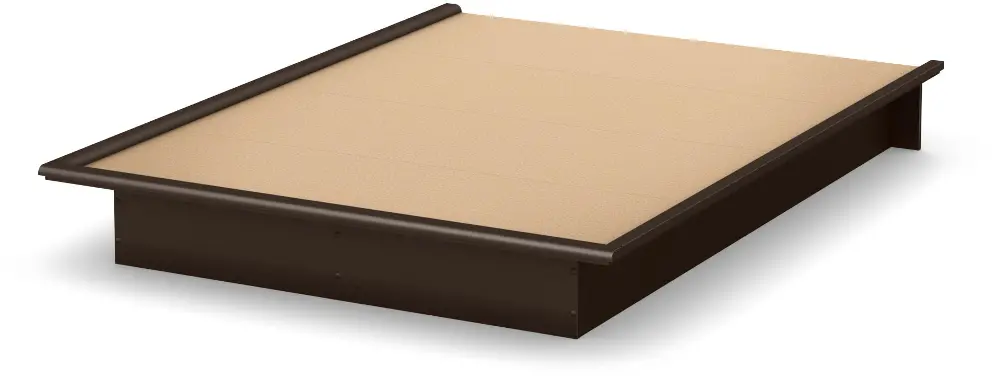 3159233 Chocolate Queen Platform Bed (60  Inch) - Step One NO LONGER AVAIALBLE-1