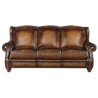84 Brown Leather Sofa RC Willey Furniture Store