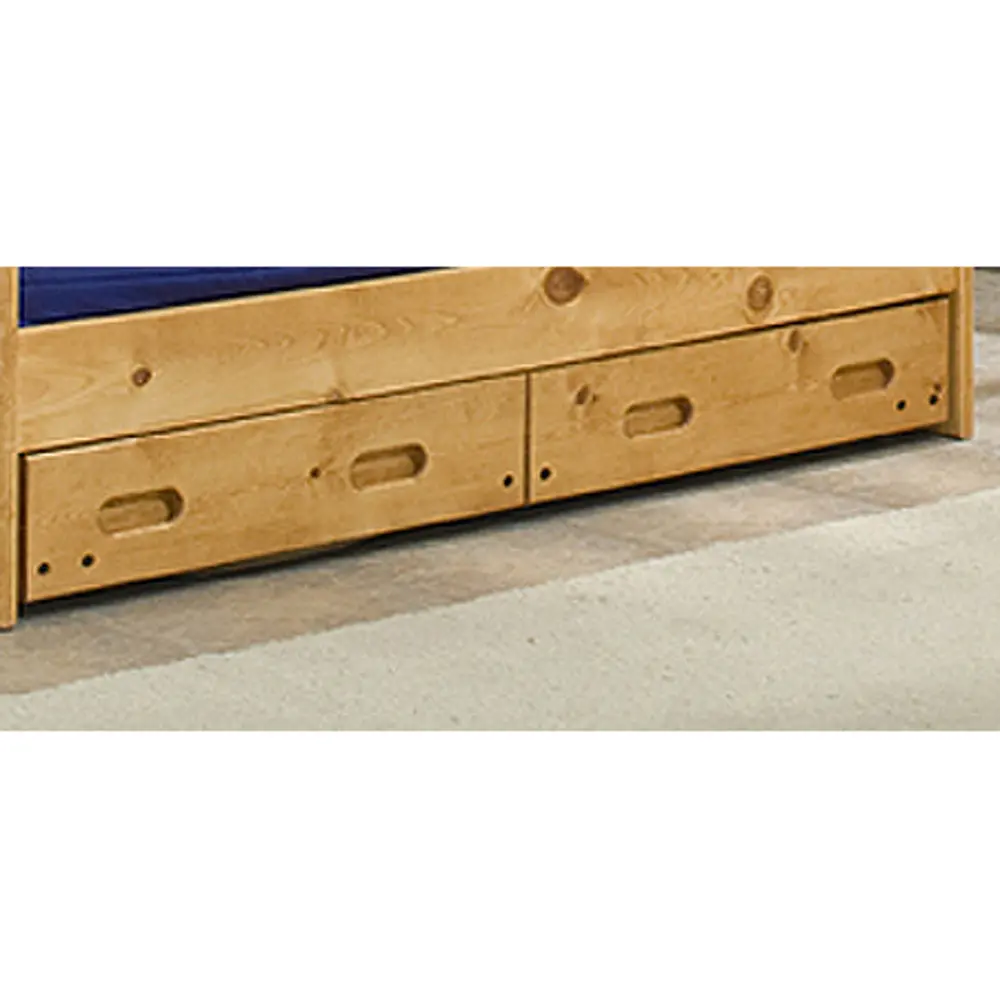 Cinnamon Rustic Under-bed Storage Drawers - Palomino-1