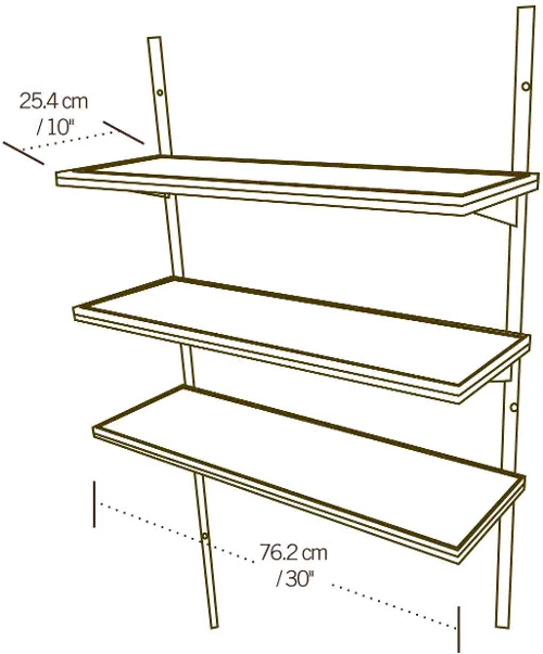 Shelf and Upright Kit Shed Accessory