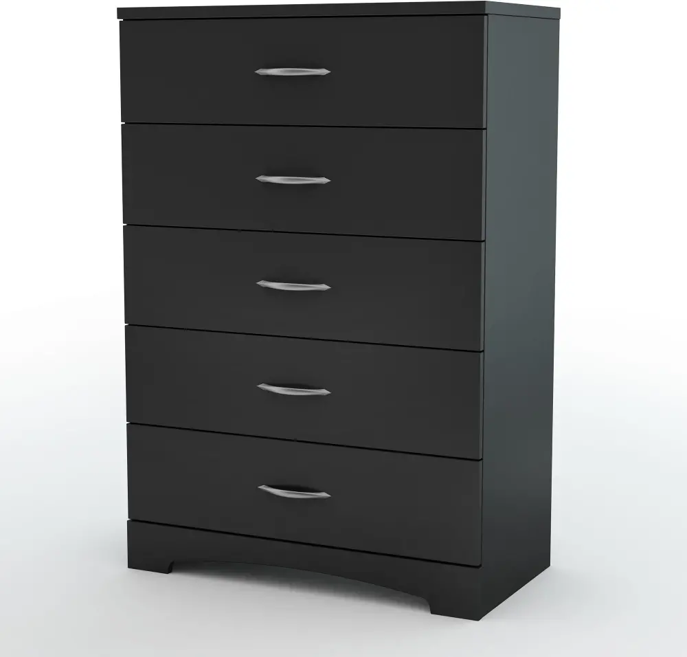 3107035 Black 5-Drawer Chest - Step One NOT AVAILABLE-1