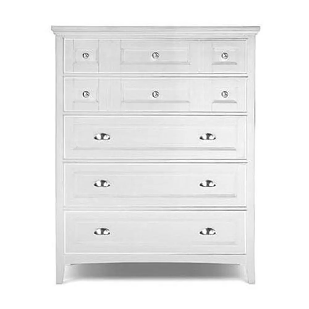 Classic Contemporary White Chest of Drawers - Kentwood-1