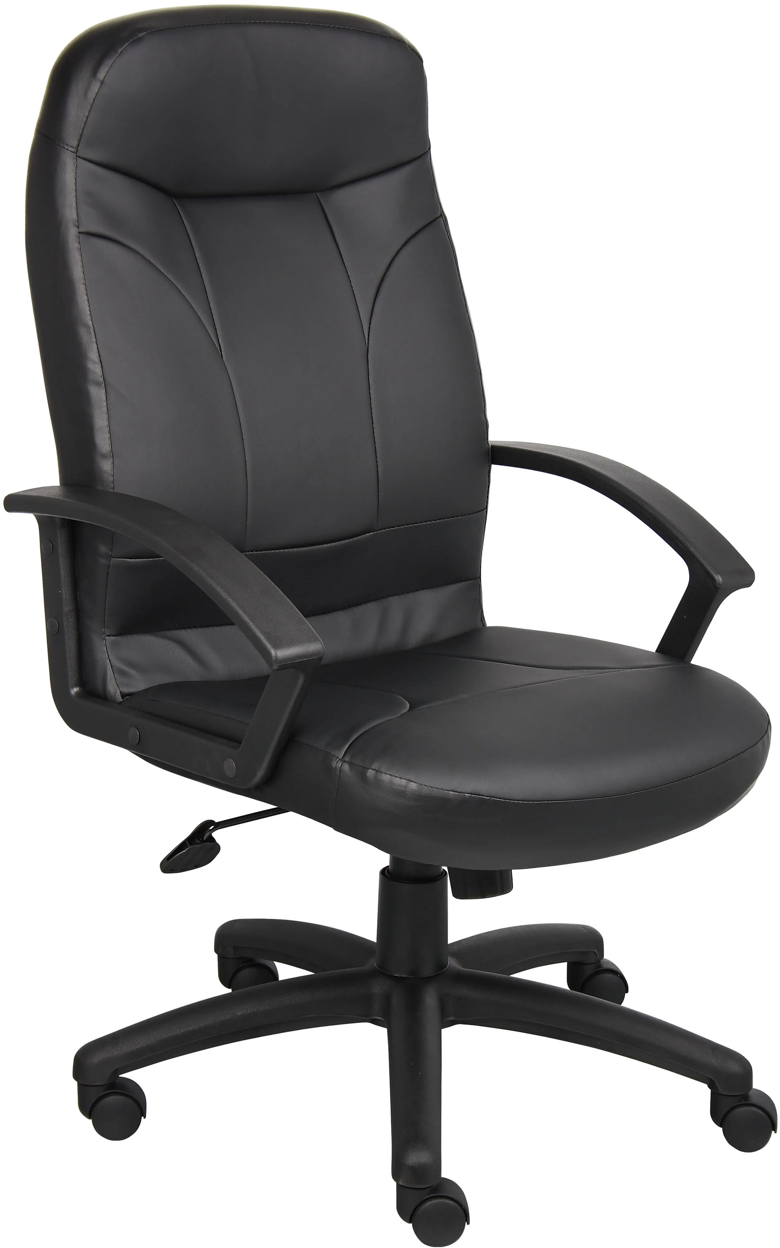 Black Leather Plus Office Chair