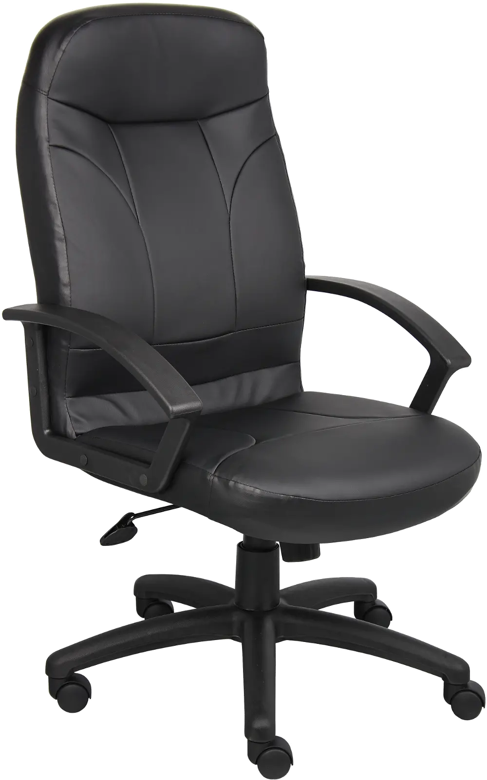Black LeatherPlus Office Chair-1