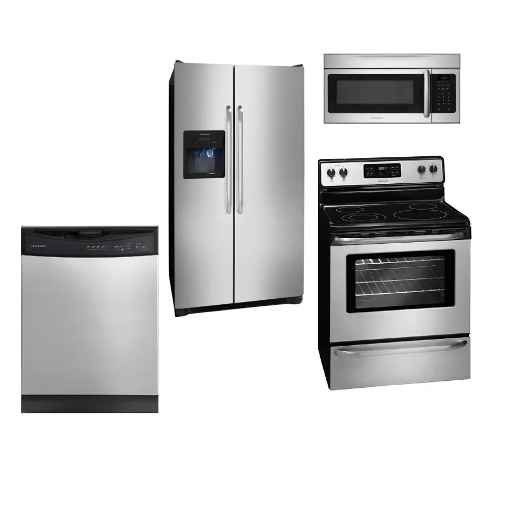 SS-4PC-ELE-KITPACK Frigidaire 4 Piece Kitchen Appliance Package with Electric Range-1