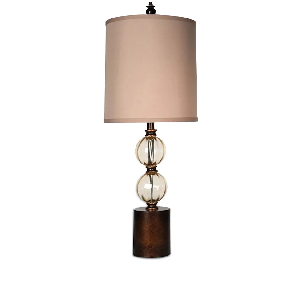 30 Inch Steel and Glass Table Lamp-1
