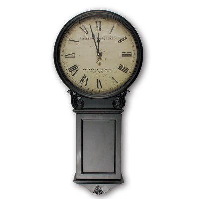 Antique Black Wall Clock Rc Willey Furniture Antique Black Wall Clock