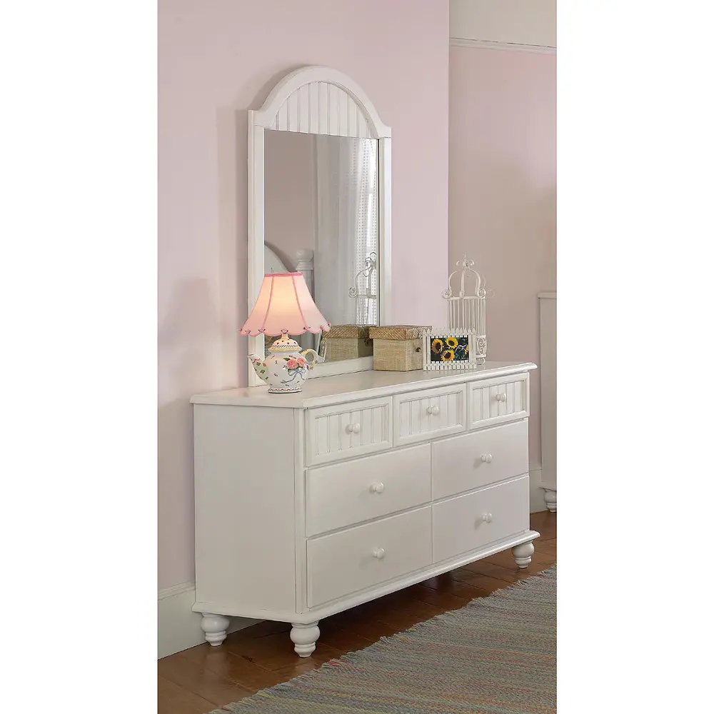 White Classic Cottage Style Dresser - Westfield -1