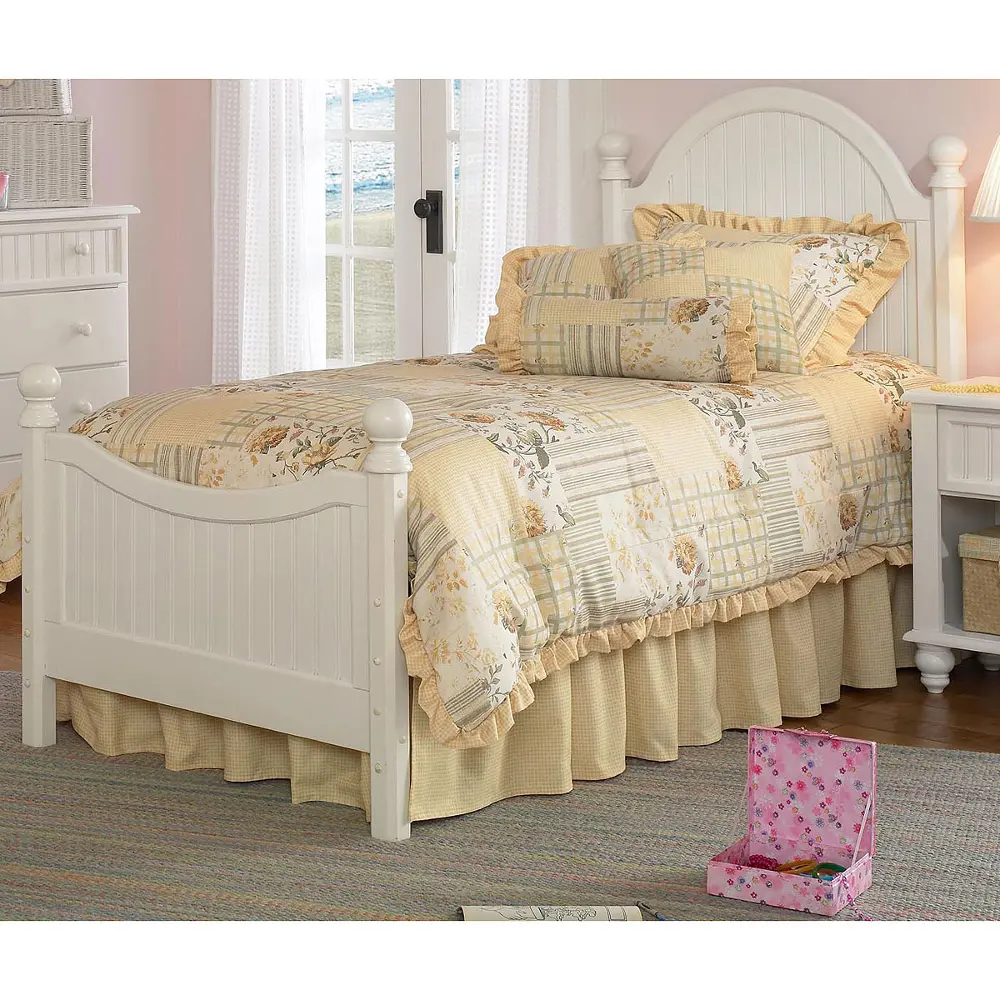 Off-White Victorian Twin Bed - Westfield-1