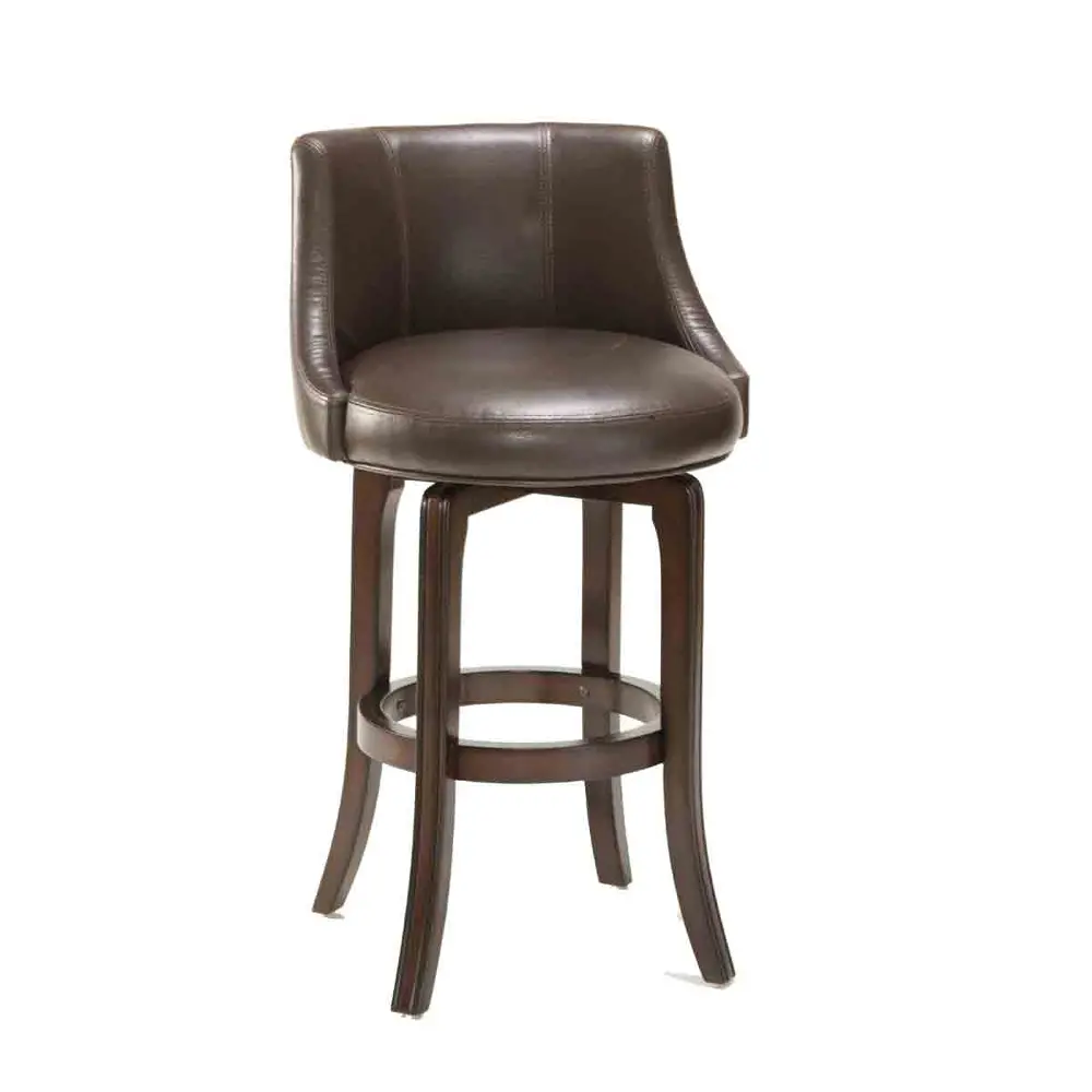 Cherry and Brown Swivel Bar Stool - Napa Valley-1