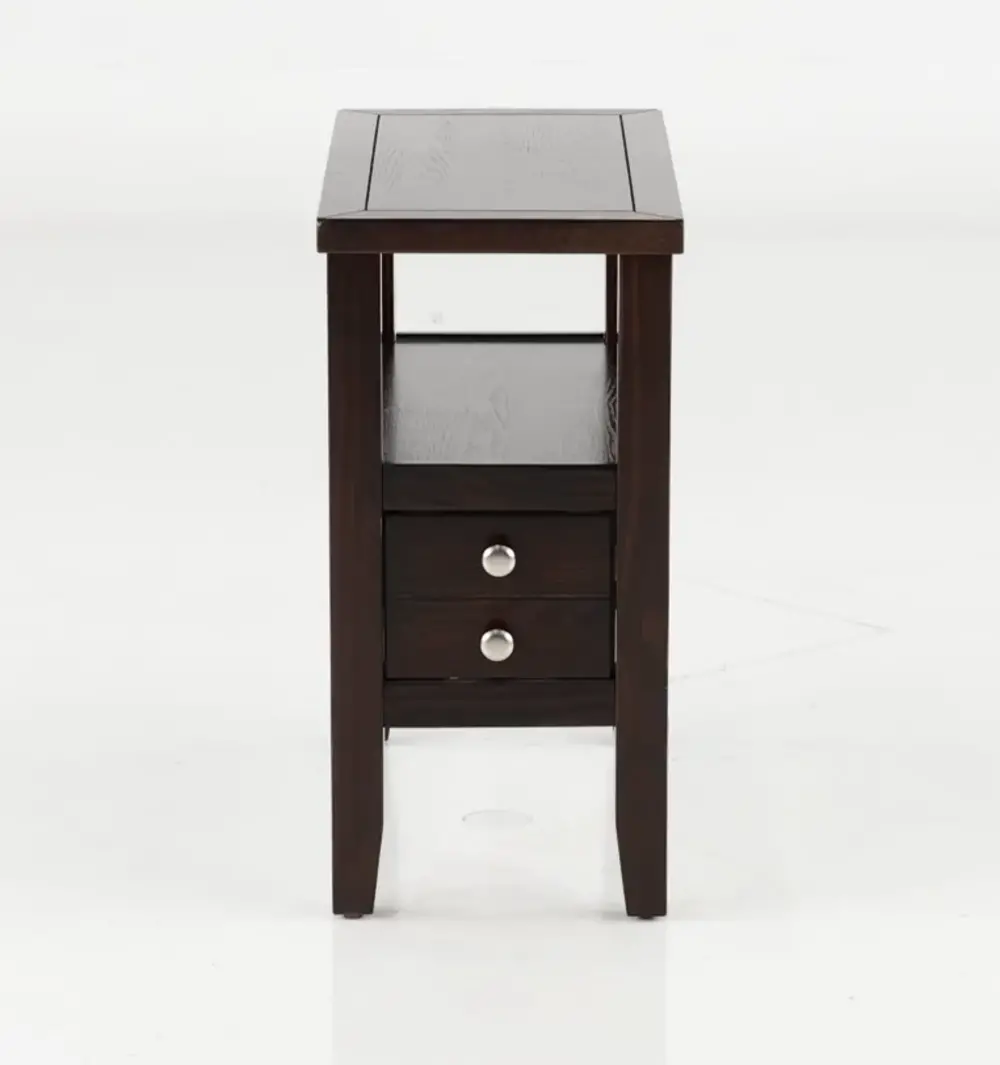 Matthew Espresso Brown Side Table-1