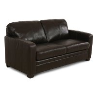 80 Inch Chocolate Brown Leather Queen Sofa Sleeper | RC Willey ...