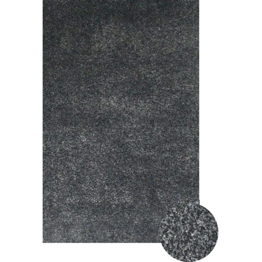 8 x 11 Large Charcoal Gray Area Rug - Comfort Shag-1