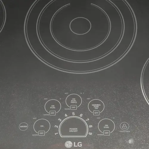 LG 30 Built-In Electric Cooktop with 5 Elements and Warming Zone