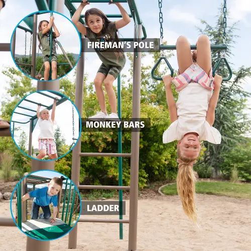  Lifetime 91028 Monkey Bar Adventure Swing Set - Earth