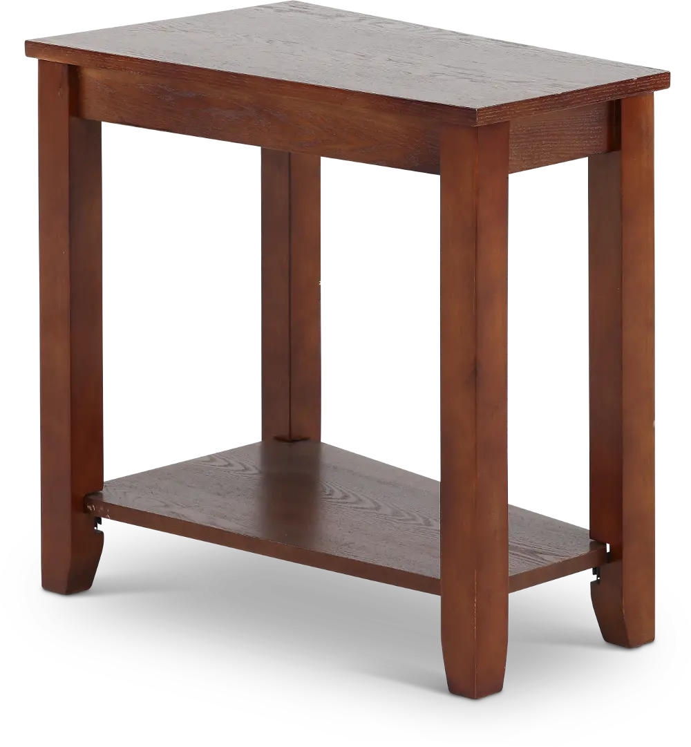Wedge Espresso Side Table-1