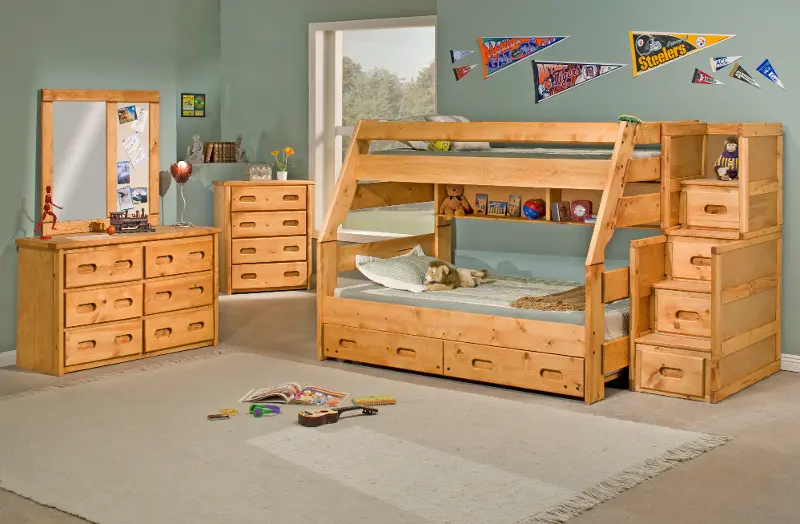 Full Bunk Bed With Trundle Palomino, Bunk Bed With Trundle Twin Over Full
