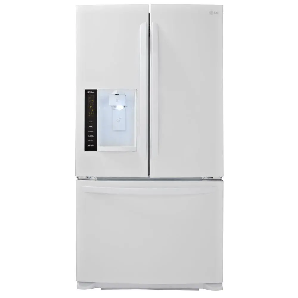 LFX25974SW LG French Door Refrigerator - 36 Inch White-1