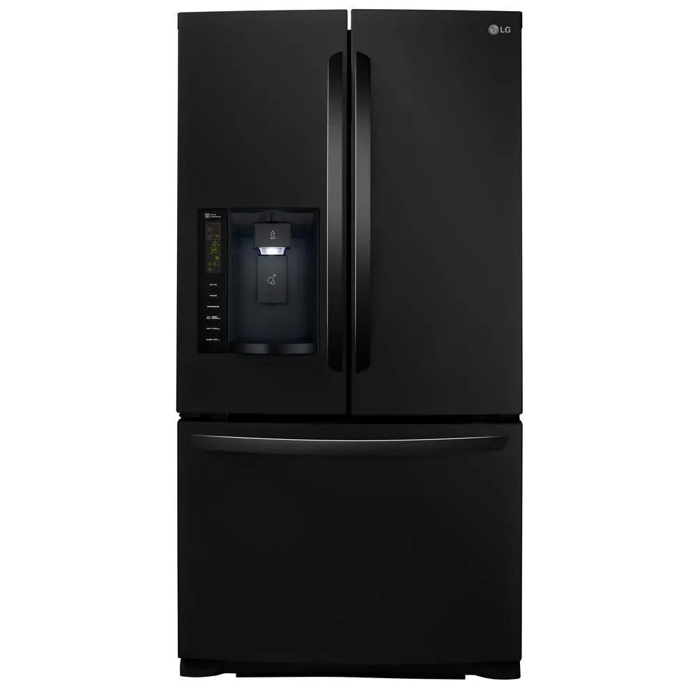 LFX25974SB LG French Door Refrigerator - 36 Inch Black-1