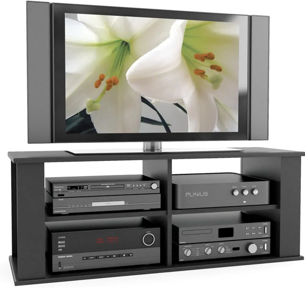 Black Modern 50 Inch TV Stand - Fillmore-1