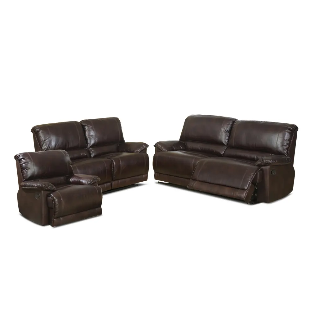 3PC/C297D/317-1/SLR 3 Piece Brown Bonded Leather Reclining Room Group-1