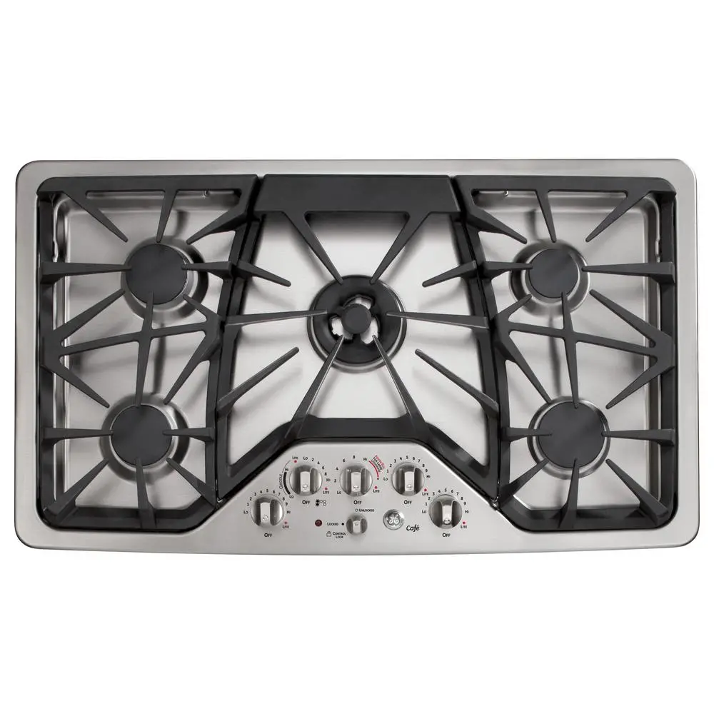 CGP650SETSS Cafe 36 Inch Stainless Steel Gas Cooktop-1