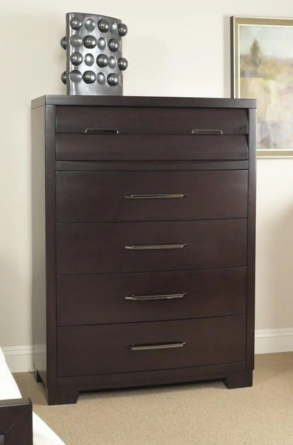 Tangerine Brown Chest of Drawers-1