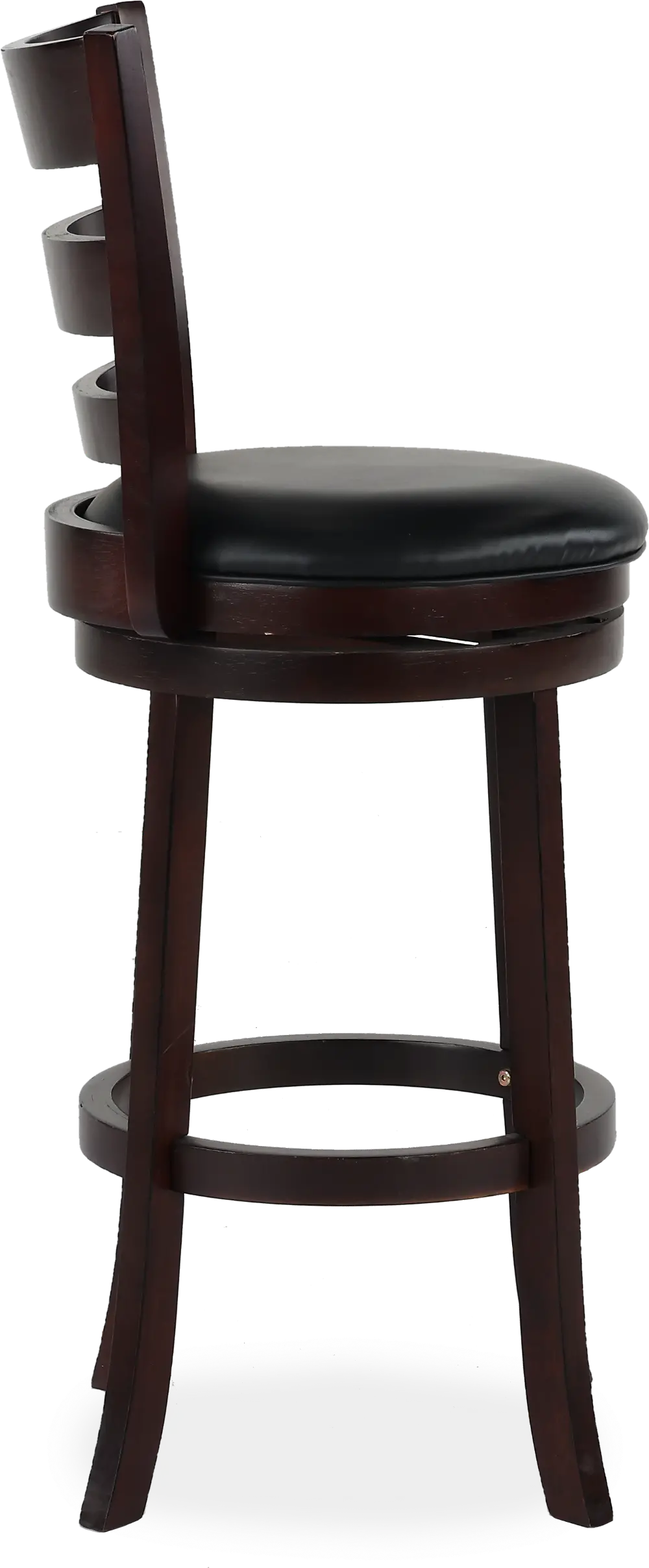 Harper Dark Cherry Swivel Bar Stool-1