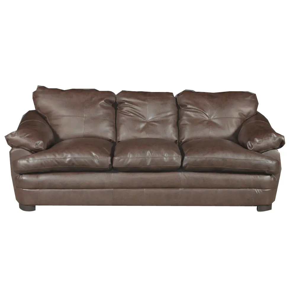 Buckley 90 Inch Brown Upholstered Sofa-1
