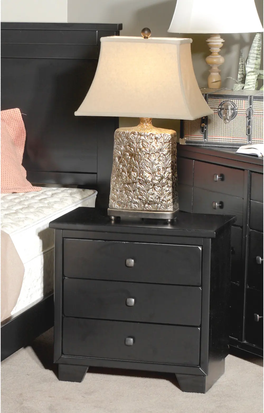 Diego Black Nightstand-1