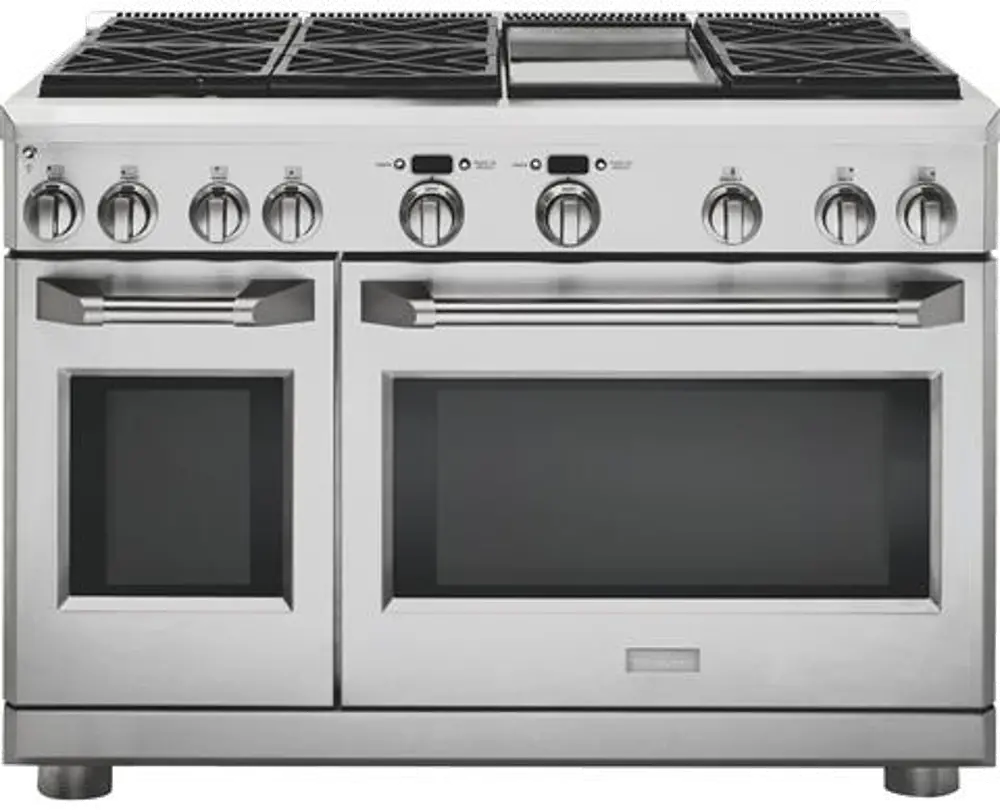 ZGP486NDRSS Monogram Gas Professional Range with 6 Burners and Griddle (Natural Gas) - Stainless Steel-1