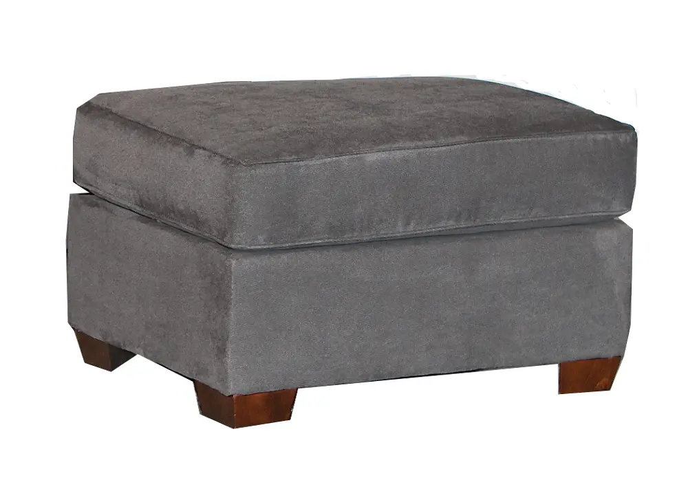 Casual Contemporary Sterling Gray Ottoman - City-1