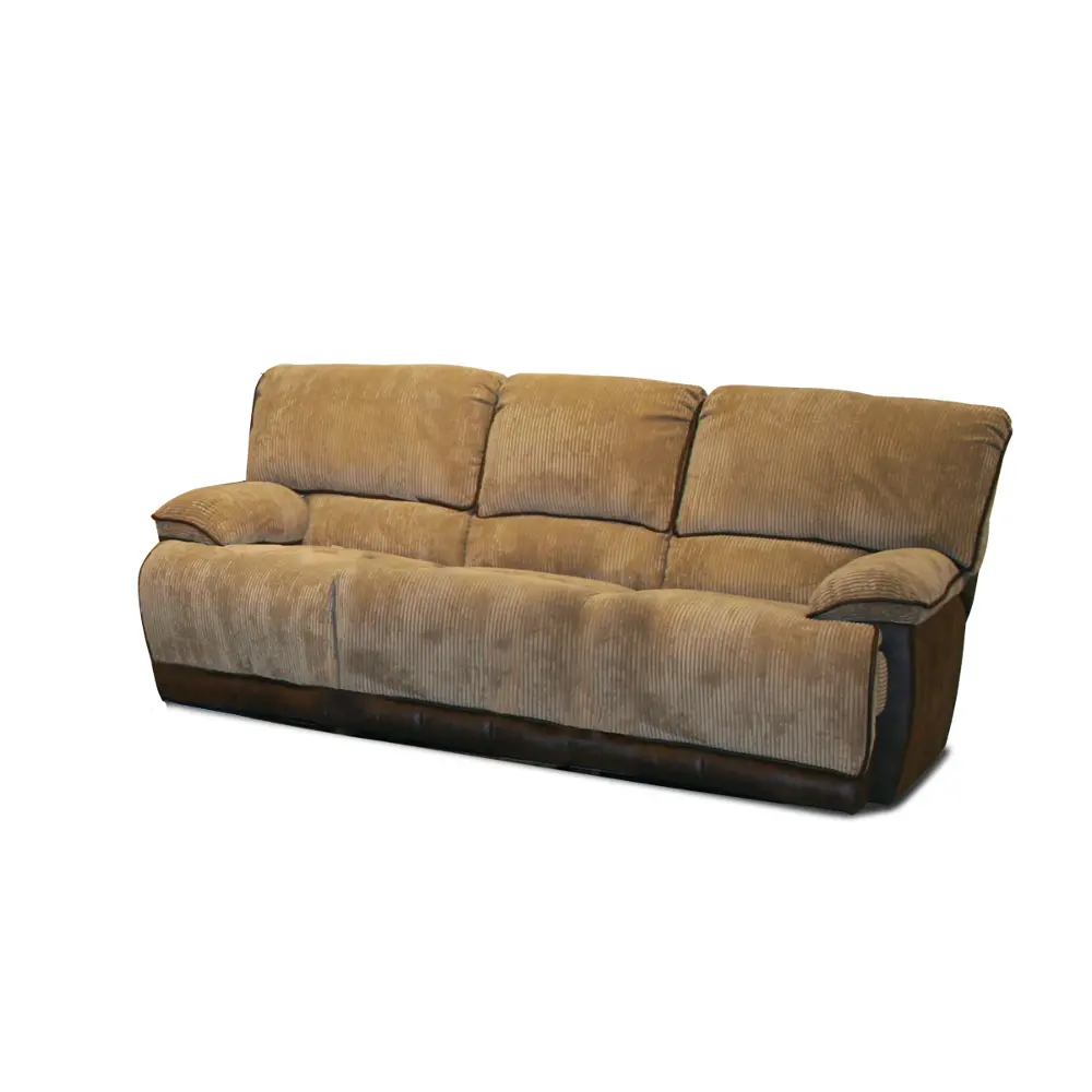 61341/1820-36 89 Inch Camel Upholstered Power Reclining Sofa-1