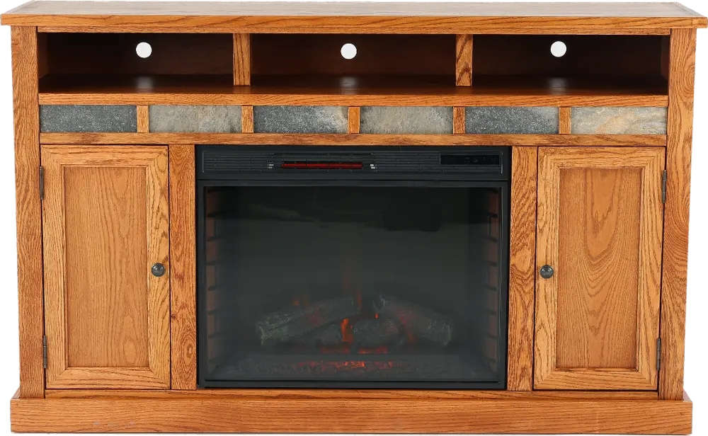 Oak Creek 62  Fireplace TV Stand-1