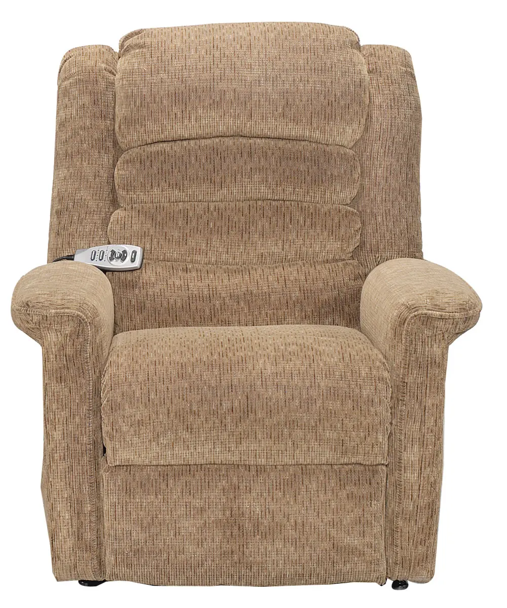 4825 180036 Brown Power Reclining Lift Chair with Heat and Massage - Soother-1