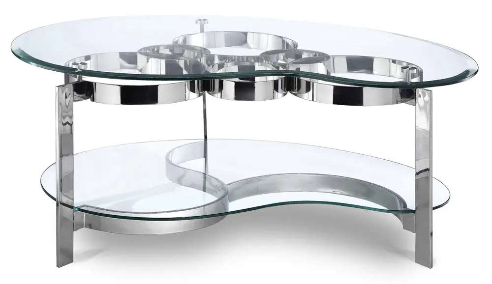 Stein World Glass Top Coffee Table - Mercury-1